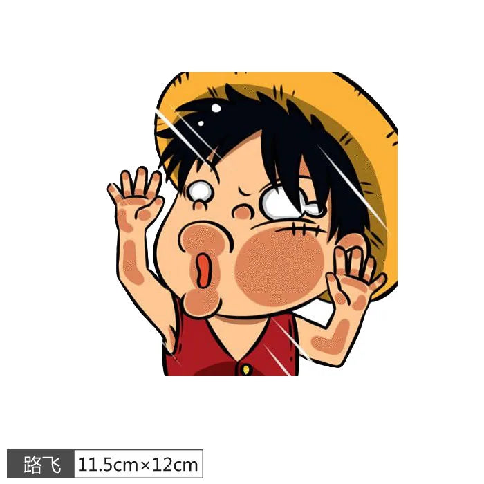 One Piece Anime Peeking Vinyl Sticker