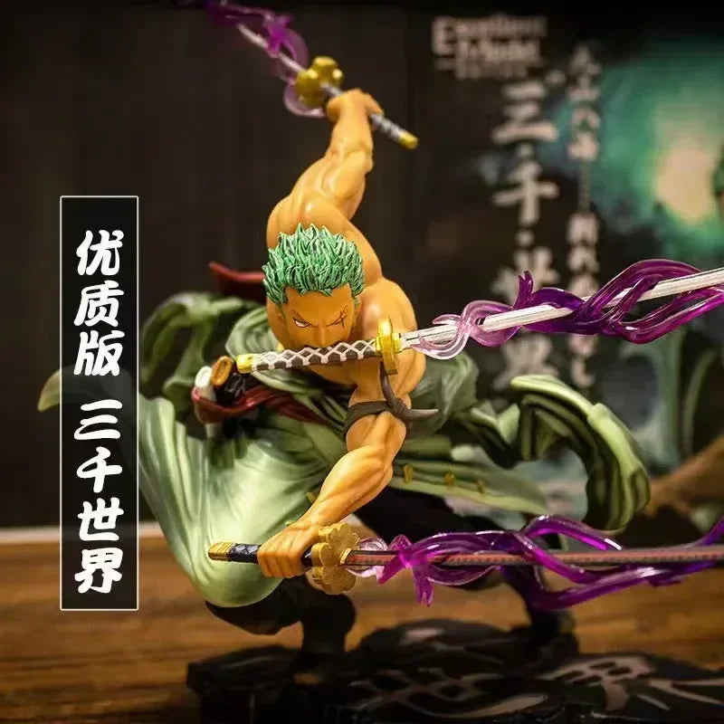 One Piece Zoro Anime Figure - Three-Knife Flow