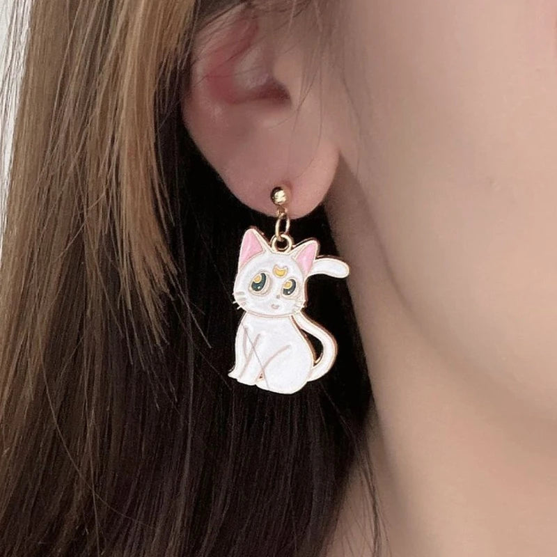 Sailor Moon Luna Cat Earrings