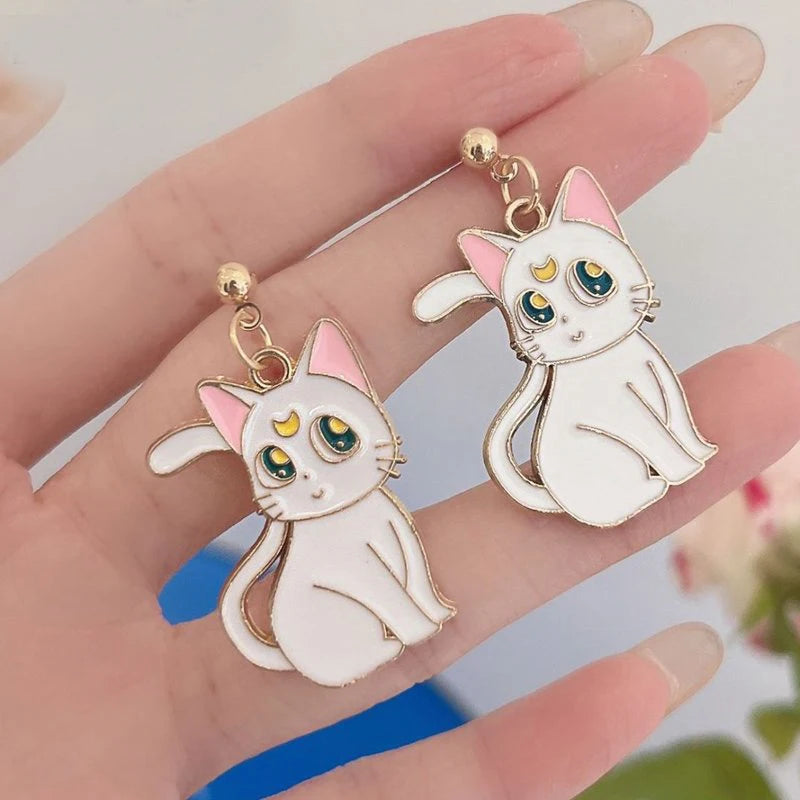 Sailor Moon Luna Cat Earrings