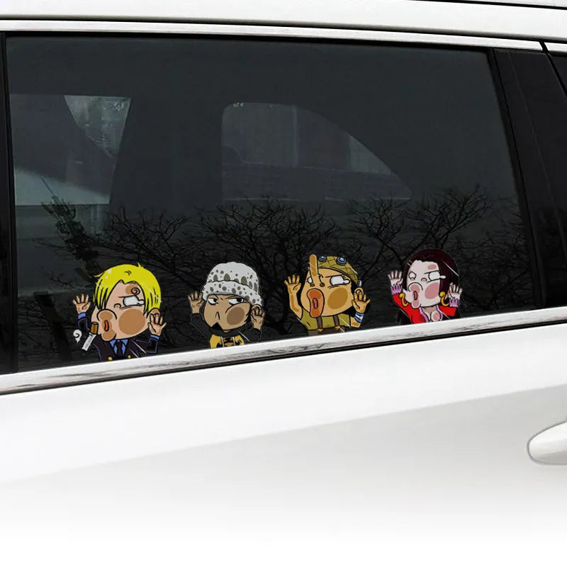 One Piece Anime Peeking Vinyl Sticker