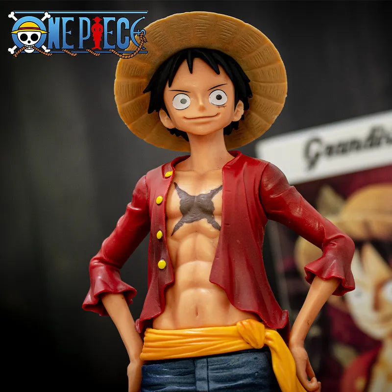 One Piece Figure: Confident Smiley Luffy- Three Form Face Changing Model Kit