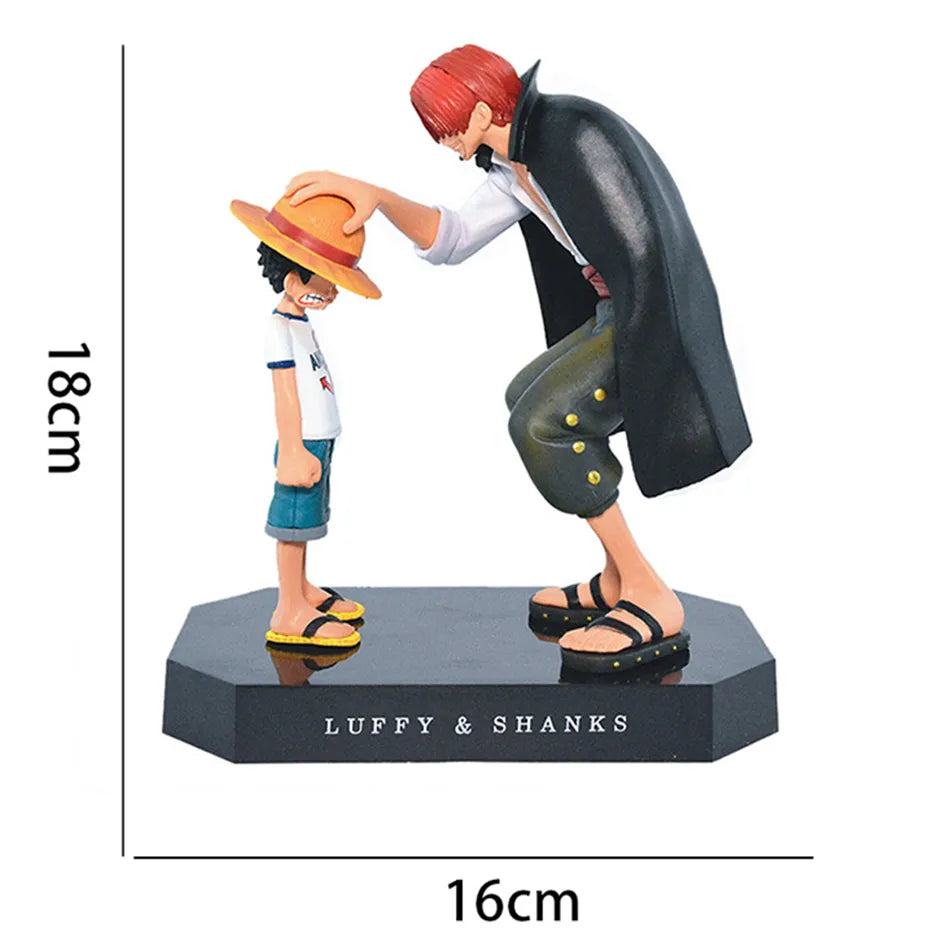 One Piece Anime Figure: Shanks Passes Hat to Luffy