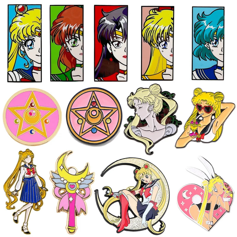 Sailor Moon Enamel Pin Set