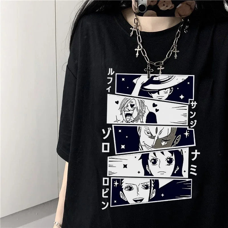 One Piece Crew Oversized Tee