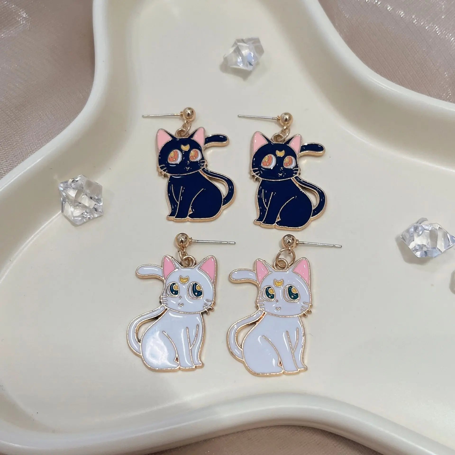 Sailor Moon Luna Cat Earrings