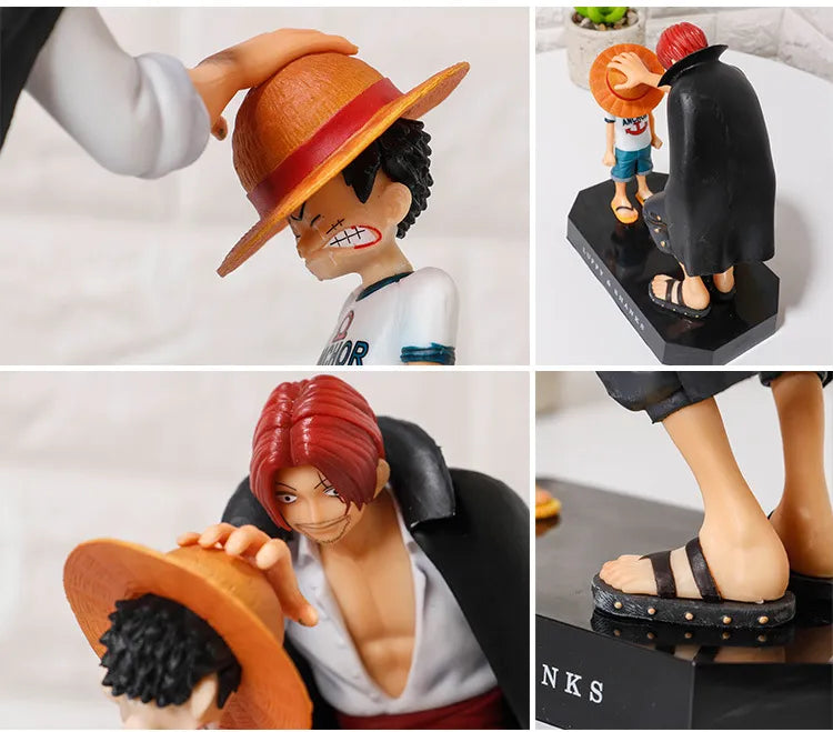 One Piece Anime Figure: Shanks Passes Hat to Luffy