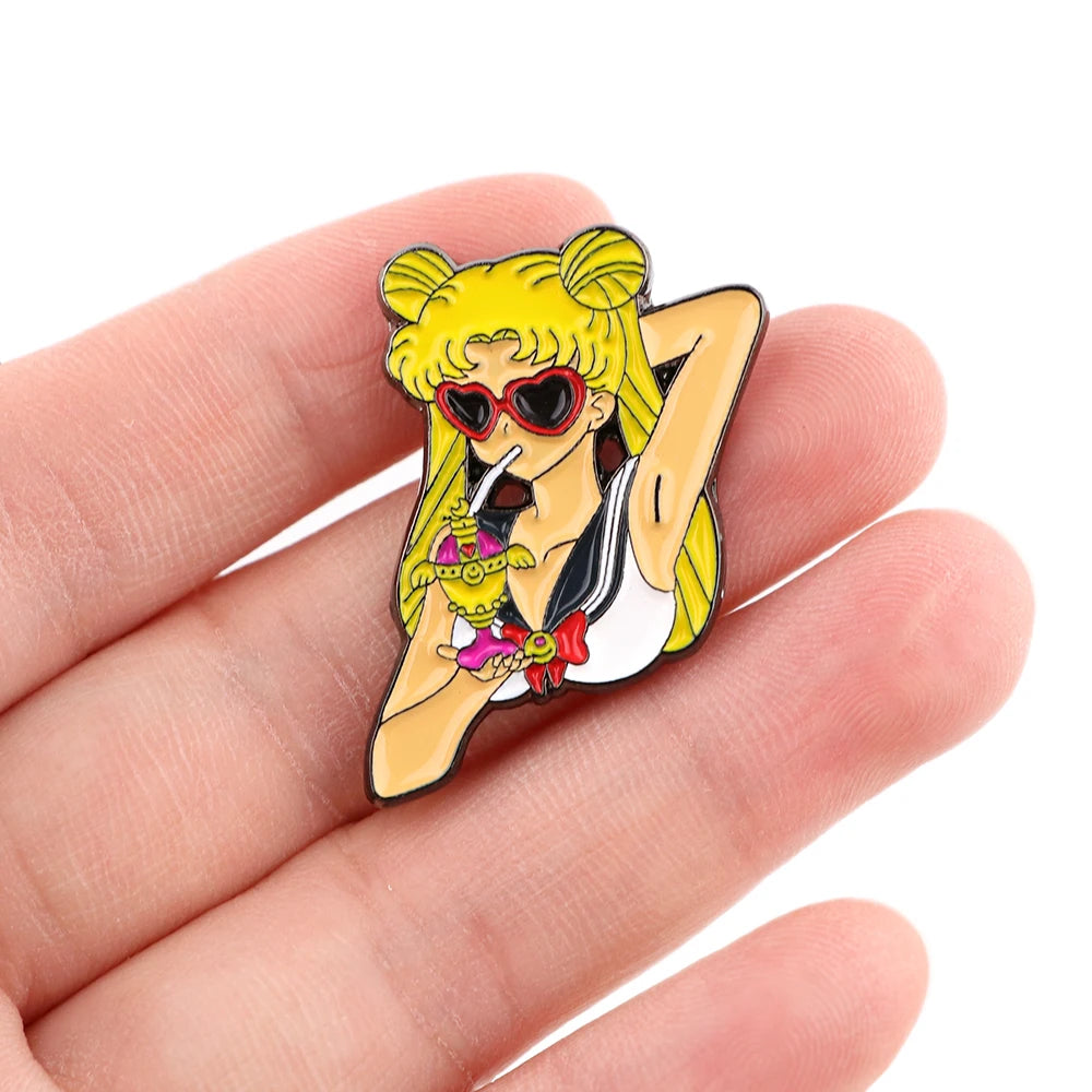 Sailor Moon Enamel Pin Set