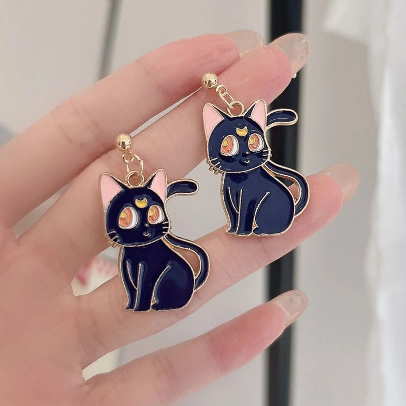 Sailor Moon Luna Cat Earrings