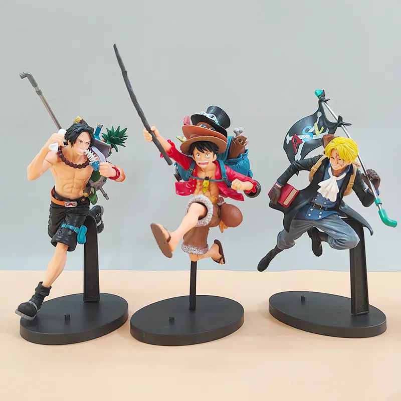 One Piece Luffy, Sabo & Ace Figure Set