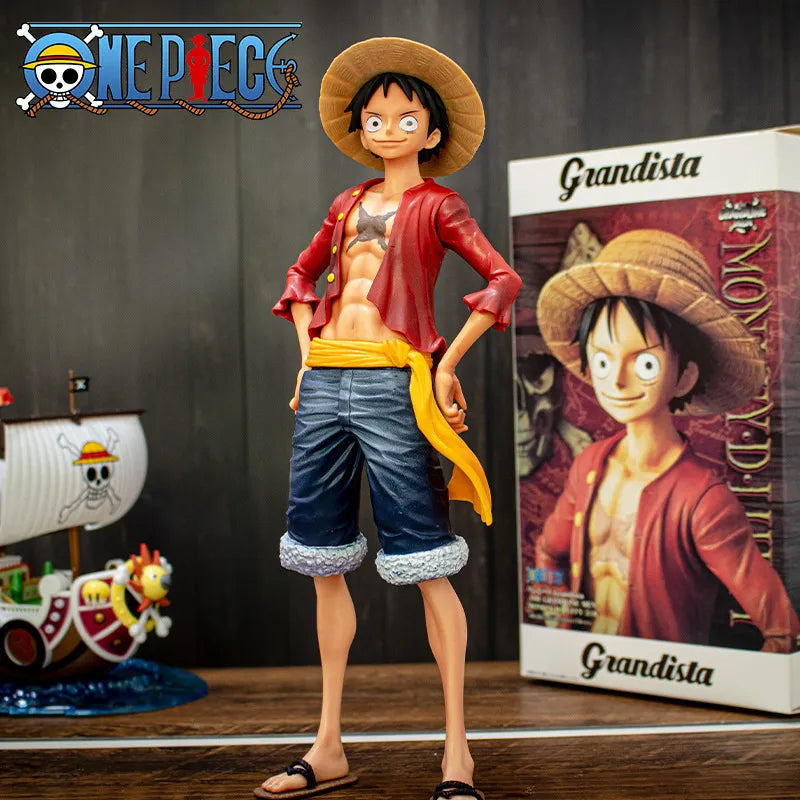 One Piece Figure: Confident Smiley Luffy- Three Form Face Changing Model Kit