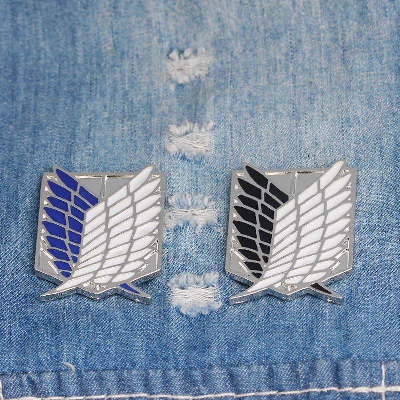 Attack on Titan badge,
Wings of Freedom pin,
AoT badge,
Attack on Titan pin,
Shingeki no Kyojin badge,
Wings of Freedom badge,
Anime badge,
Manga pin,
Attack on Titan collectible,
AoT Wings of Freedom pin,
