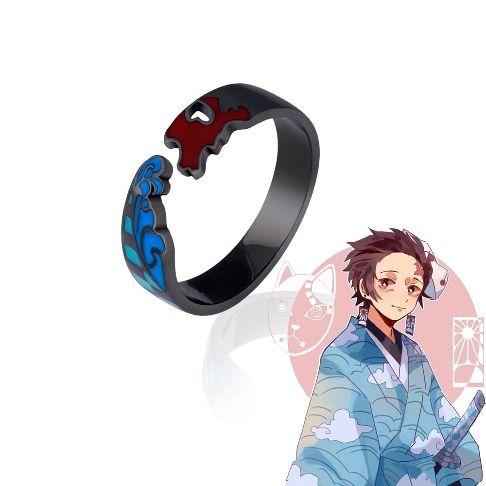 Demon Slayer rings,
Anime ring collection,
Kimetsu no Yaiba jewelry,
Tanjiro Kamado ring,
Demon Slayer accessory,
Anime-inspired rings,
Japanese anime jewelry,
Demon Slayer cosplay ring,
Kimetsu no Yaiba ring set,
Anime character rings,
